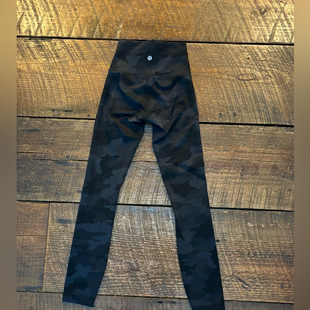 Lululemon Black Camo Leggings - Picture 2 of 2